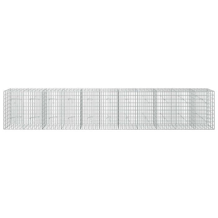Gabion cu Sârmă de 5 mm și Plasă de 5x10 cm 550x20x100 cm WALTI