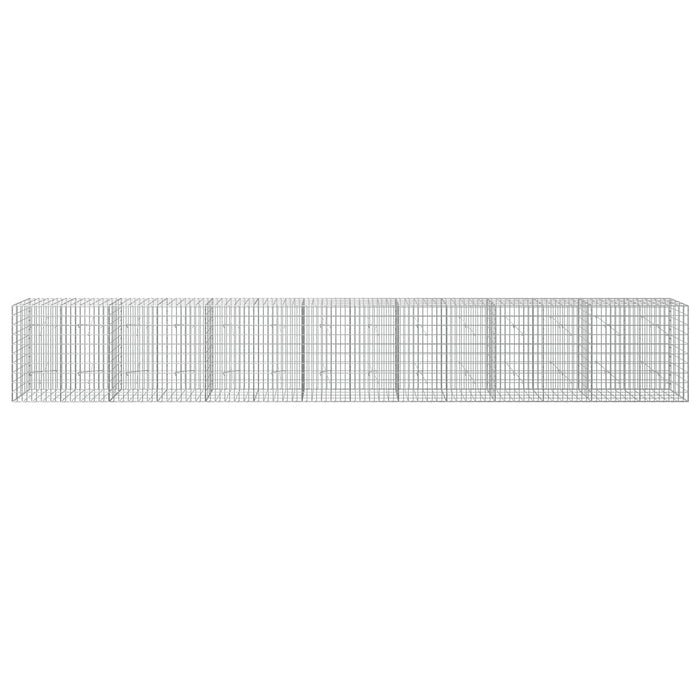 Gabion cu Sârmă de 5 mm și Plasă de 5x10 cm 700x20x100 cm WALTI
