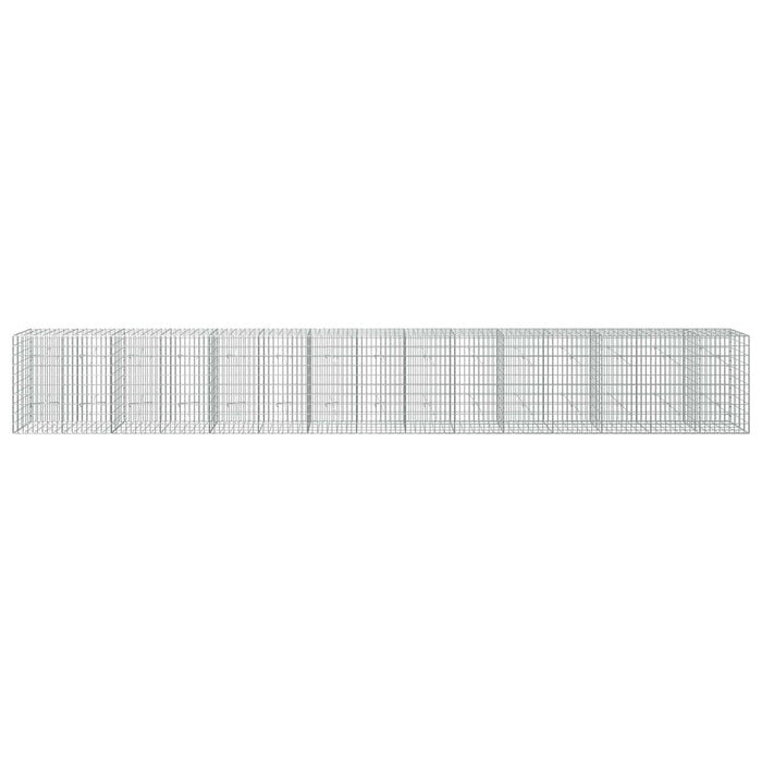 Gabion cu Sârmă de 5 mm și Plasă de 5x10 cm 750x20x100 cm WALTI