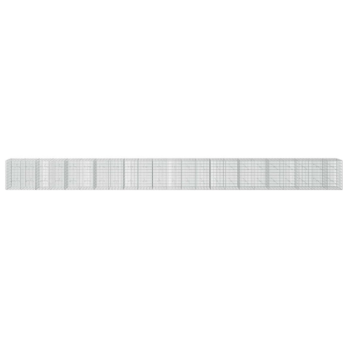 Gabion cu Sârmă de 5 mm și Plasă de 5x10 cm 1150x20x100 cm WALTI