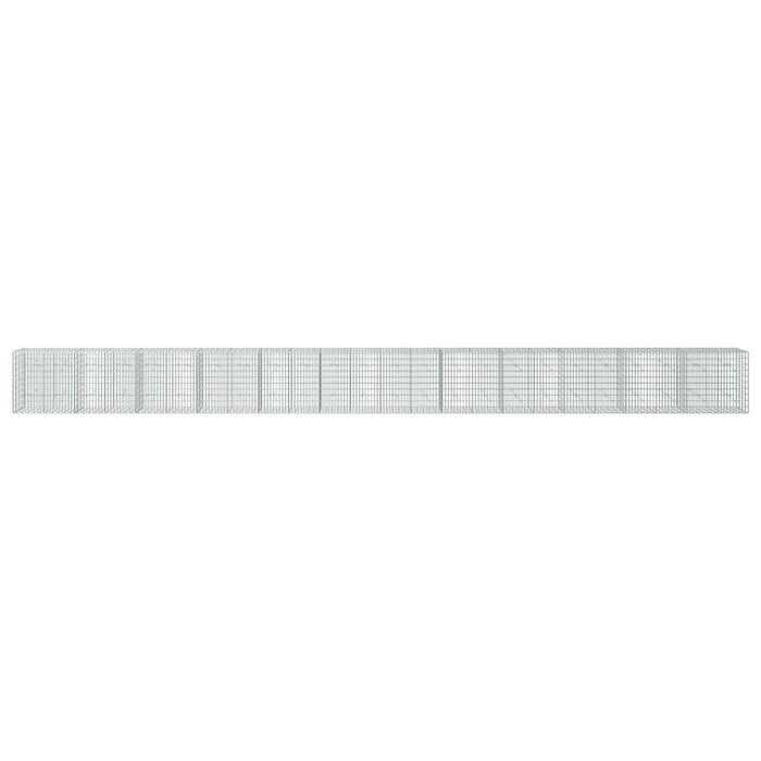 Gabion cu Sârmă de 5 mm și Plasă de 5x10 cm 1200x20x100 cm WALTI