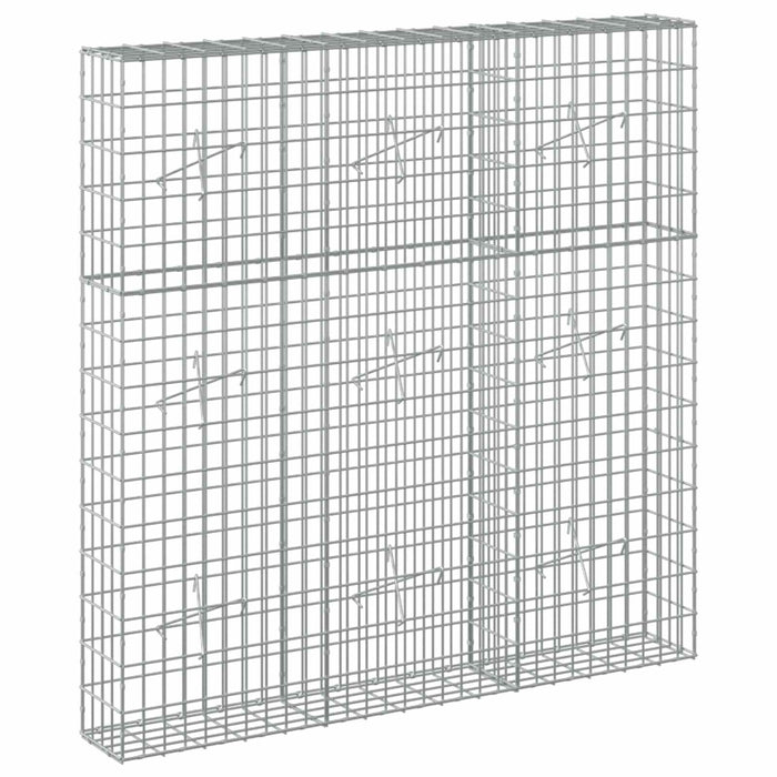 Gabion cu Sârmă de 5 mm și Plasă de 5x10 cm 150x20x150 cm WALTI