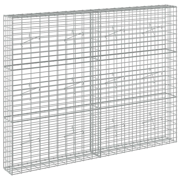 Gabion cu Sârmă de 5 mm și Plasă de 5x10 cm 200x20x150 cm WALTI