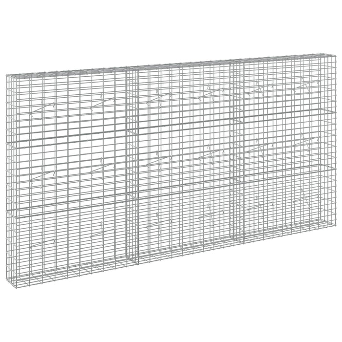 Gabion cu Sârmă de 5 mm și Plasă de 5x10 cm 300x20x150 cm WALTI