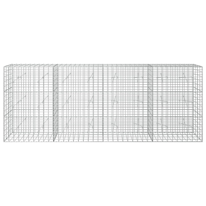 Gabion cu Sârmă de 5 mm și Plasă de 5x10 cm 400x20x150 cm WALTI