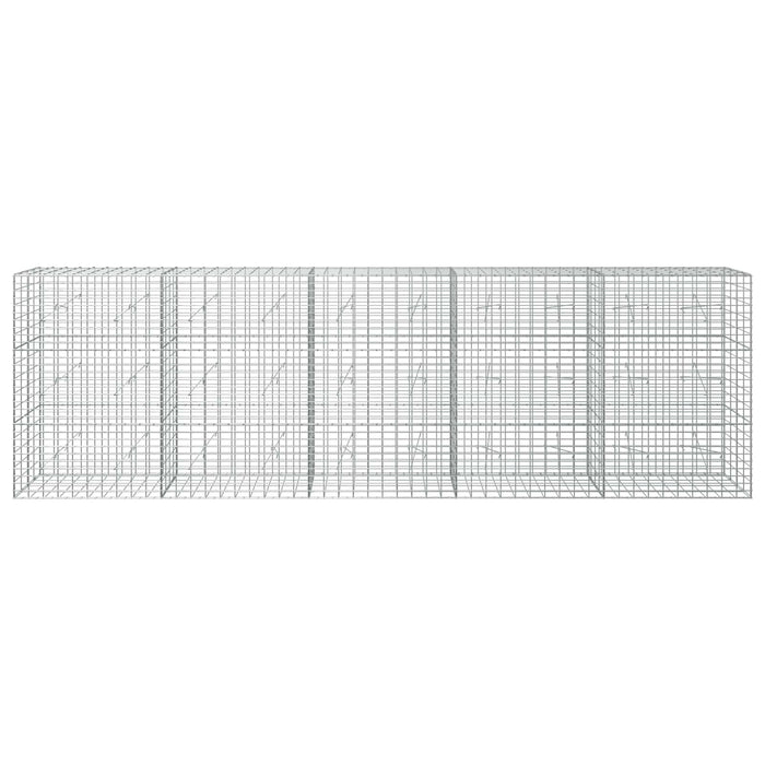 Gabion cu Sârmă de 5 mm și Plasă de 5x10 cm 500x20x150 cm WALTI