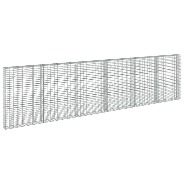 Gabion cu Sârmă de 5 mm și Plasă de 5x10 cm 600x20x150 cm WALTI