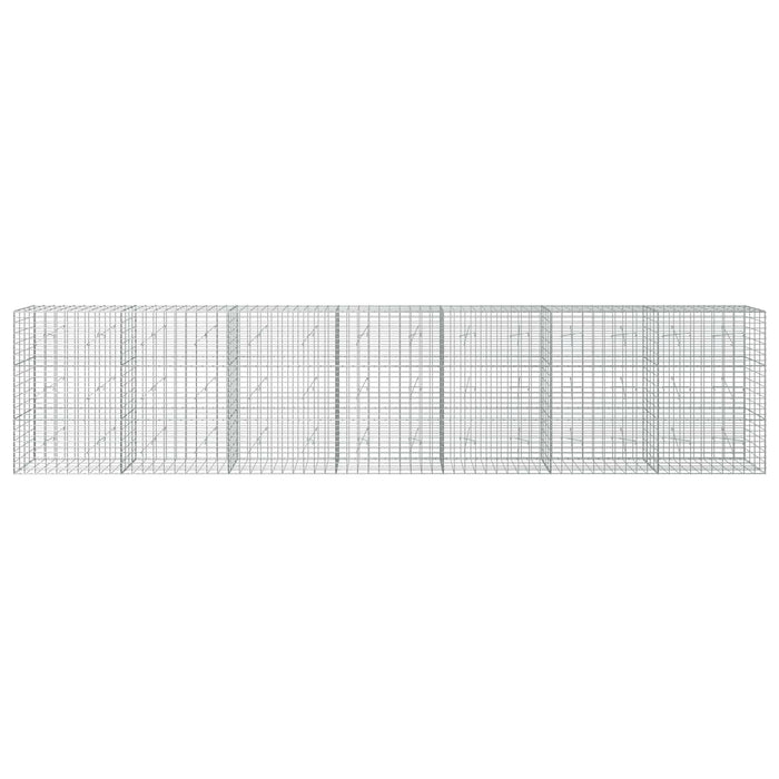 Gabion cu Sârmă de 5 mm și Plasă de 5x10 cm 700x20x150 cm WALTI