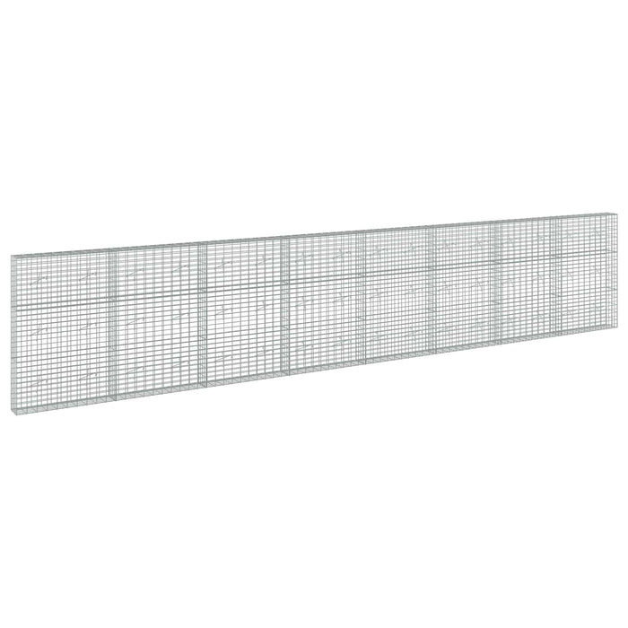 Gabion cu Sârmă de 5 mm și Plasă de 5x10 cm 800x20x150 cm WALTI
