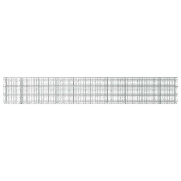 Gabion cu Sârmă de 5 mm și Plasă de 5x10 cm 1000x20x150 cm WALTI