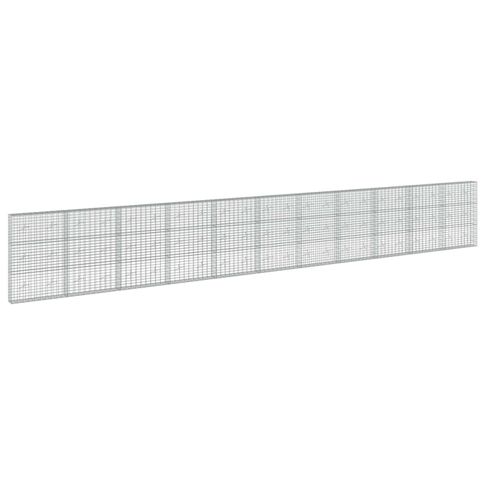 Gabion cu Sârmă de 5 mm și Plasă de 5x10 cm 1100x20x150 cm WALTI