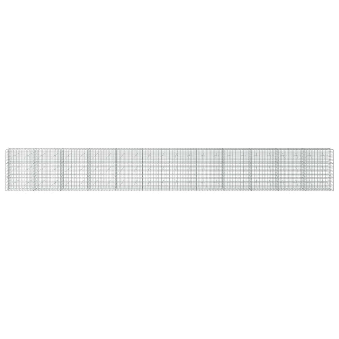 Gabion cu Sârmă de 5 mm și Plasă de 5x10 cm 1200x20x150 cm WALTI