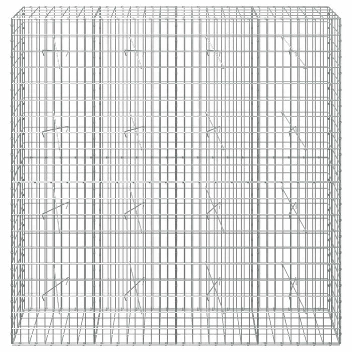 Gabion cu Sârmă de 5 mm și Plasă de 5x10 cm 200x20x200 cm WALTI