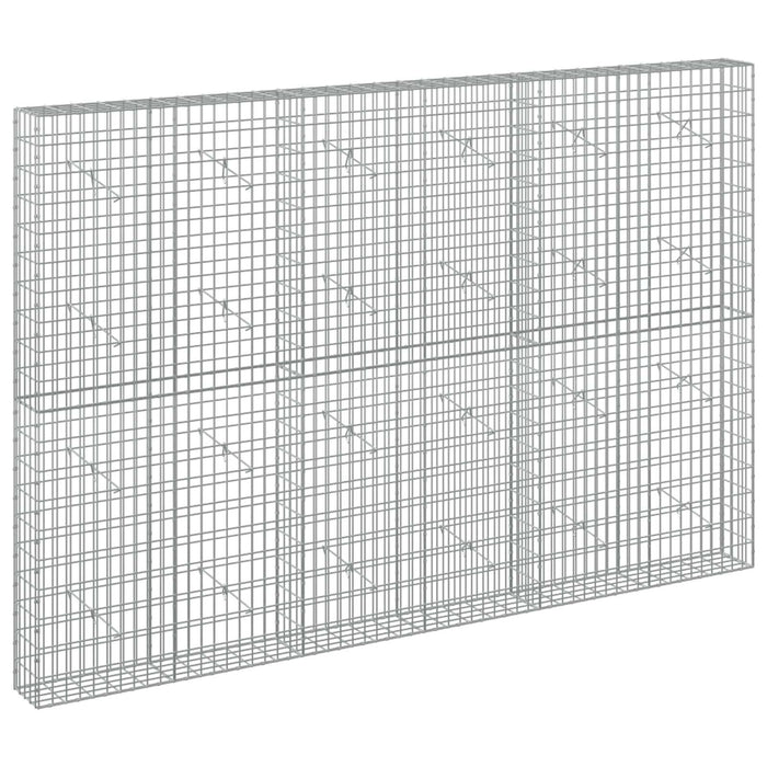 Gabion cu Sârmă de 5 mm și Plasă de 5x10 cm 300x20x200 cm WALTI