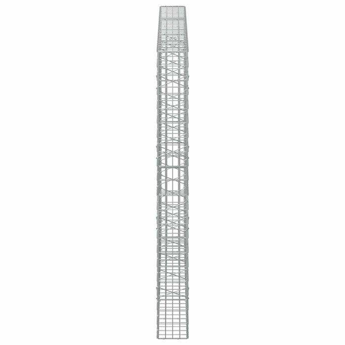 Gabion cu Sârmă de 5 mm și Plasă de 5x10 cm 300x20x200 cm WALTI
