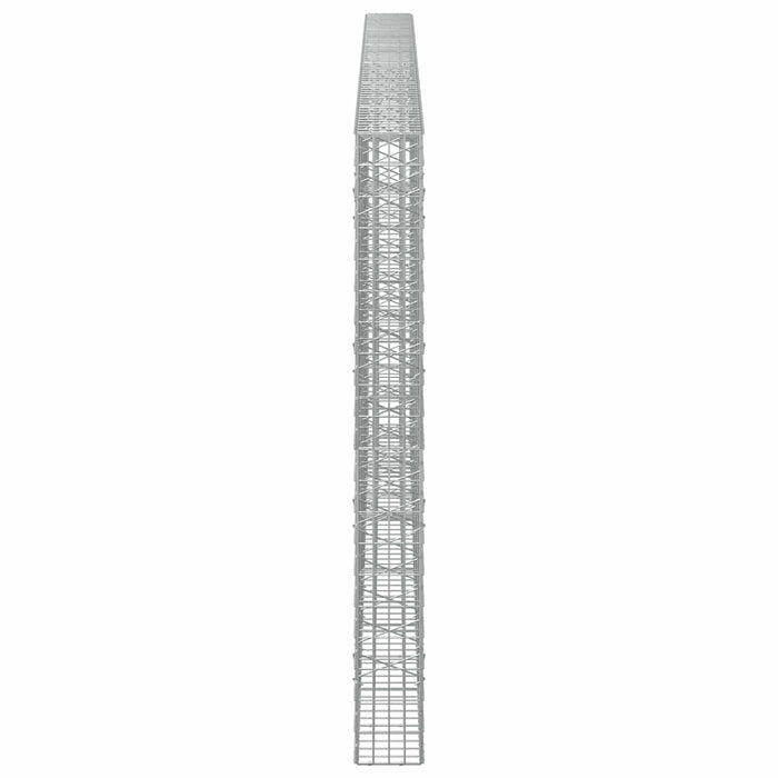 Gabion cu Sârmă de 5 mm și Plasă de 5x10 cm 600x20x200 cm WALTI
