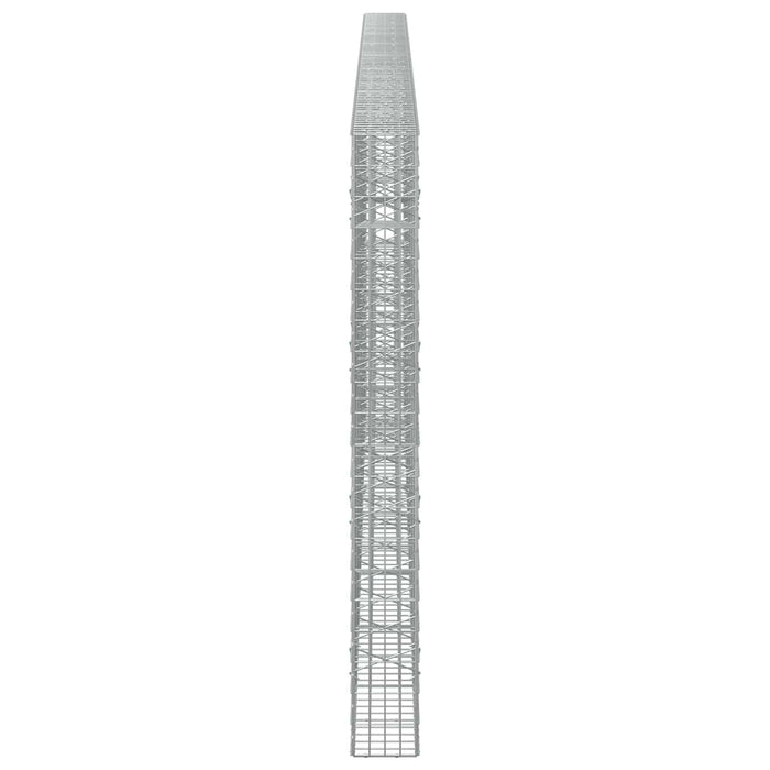 Gabion cu Sârmă de 5 mm și Plasă de 5x10 cm 800x20x200 cm WALTI