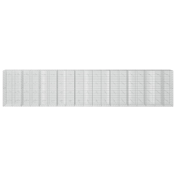 Gabion cu Sârmă de 5 mm și Plasă de 5x10 cm 950x20x200 cm WALTI