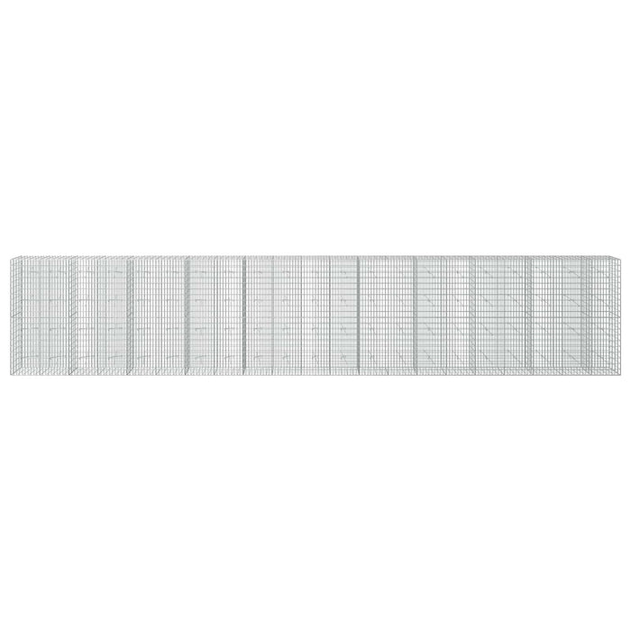 Gabion cu Sârmă de 5 mm și Plasă de 5x10 cm 1050x20x200 cm WALTI