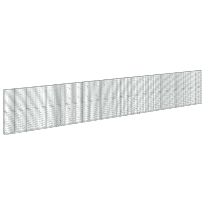 Gabion cu Sârmă de 5 mm și Plasă de 5x10 cm 1200x20x200 cm WALTI