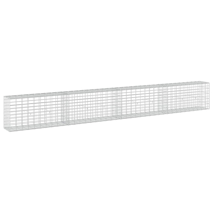 Gabion cu Sârmă de 5 mm și Plasă de 5x10 cm 400x30x50 cm WALTI