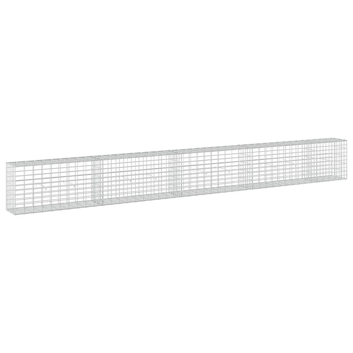 Gabion cu Sârmă de 5 mm și Plasă de 5x10 cm 450x30x50 cm WALTI