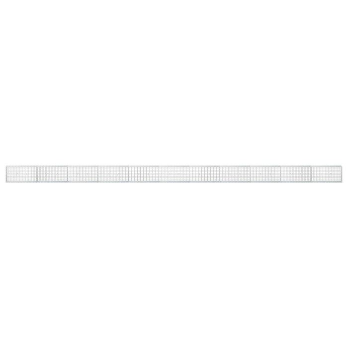 Gabion cu Sârmă de 5 mm și Plasă de 5x10 cm 1100x30x50 cm WALTI