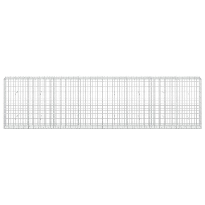 Gabion cu Sârmă de 5 mm și Plasă de 5x10 cm 400x30x100 cm WALTI