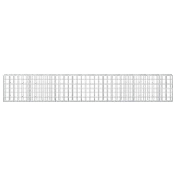 Gabion cu Fir de 5 mm și Plasă de 5x10 cm 650x30x100 cm - WALTI WALTI