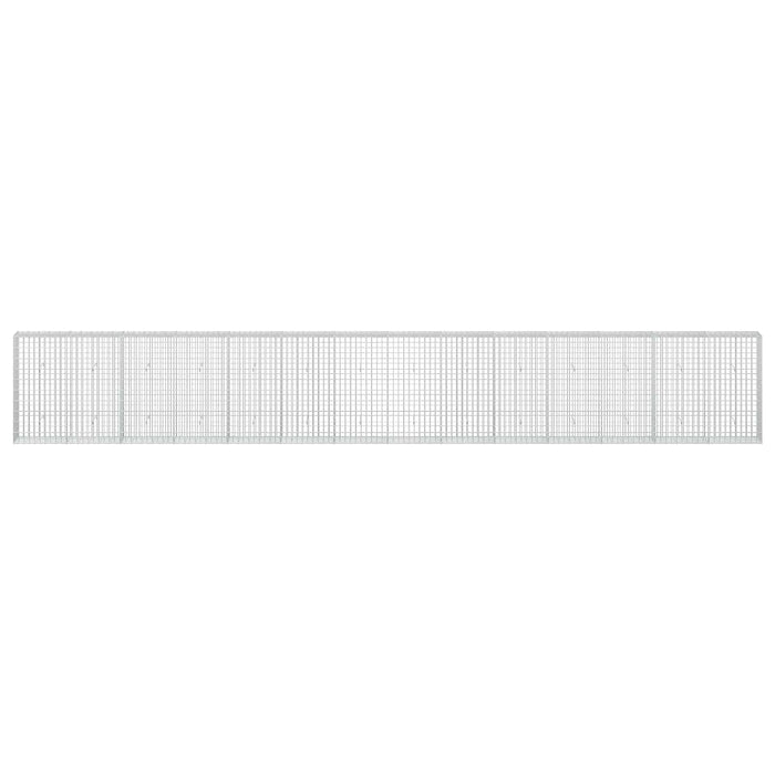 Gabion cu Sârmă de 5 mm și Plasă de 5x10 cm 700x30x100 cm WALTI