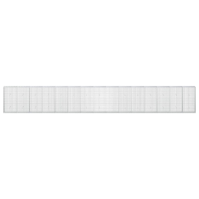 Gabion cu Sârmă de 5 mm și Plasă de 5x10 cm 750x30x100 cm WALTI
