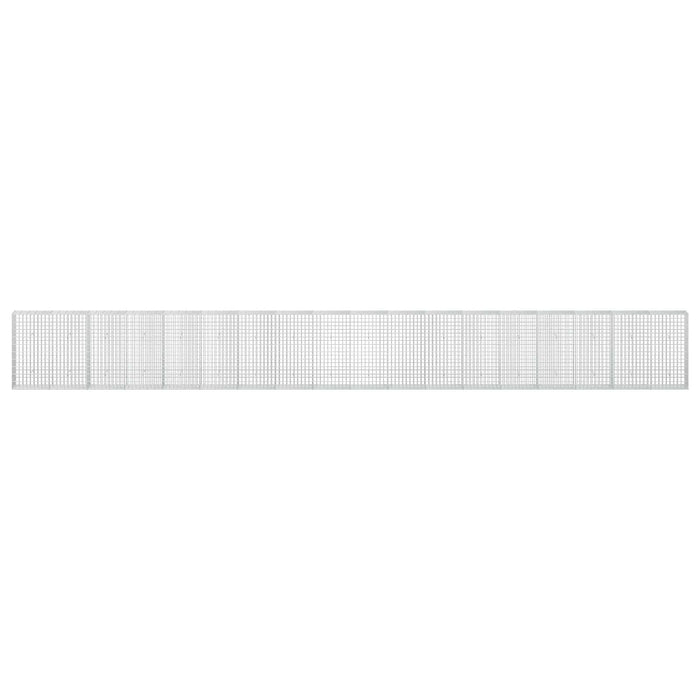 Gabion cu Sârmă de 5 mm și Plasă de 5x10 cm 900x30x100 cm WALTI