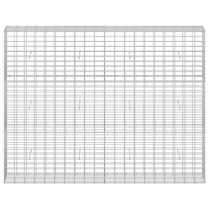Gabion cu Sârmă de 5 mm și Plasă de 5x10 cm 200x30x150 cm WALTI