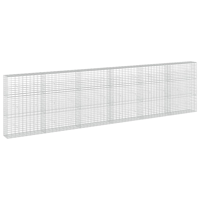 Gabion cu Sârmă de 5 mm și Plasă de 5x10 cm 600x30x150 cm WALTI