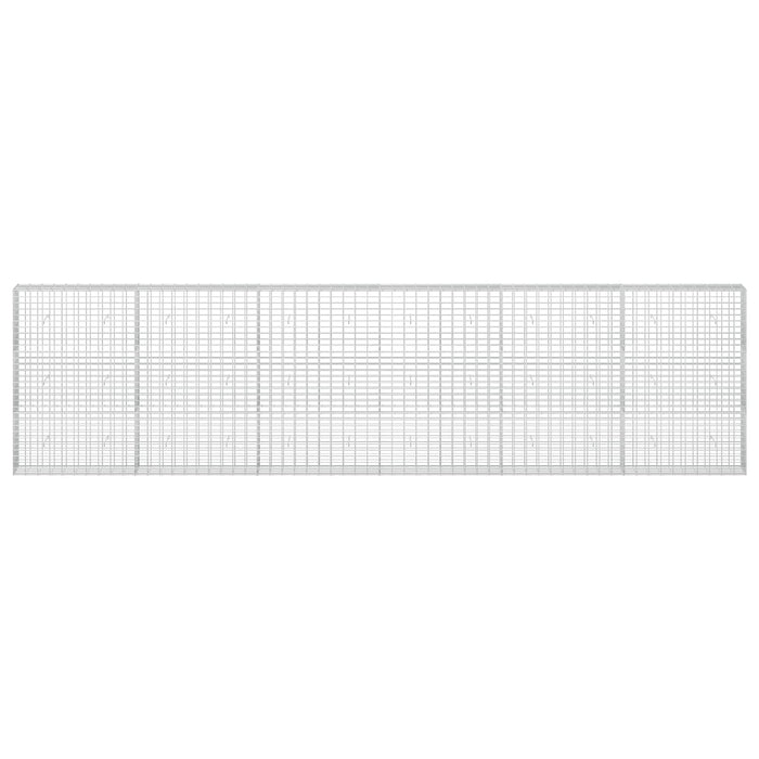 Gabion cu Sârmă de 5 mm și Plasă de 5x10 cm 600x30x150 cm WALTI
