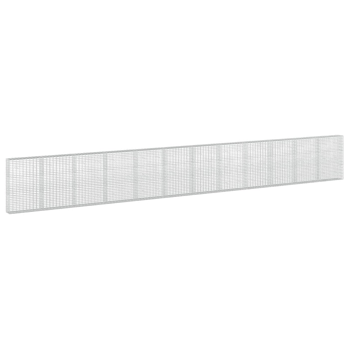Gabion cu Sârmă de 5 mm și Plasă de 5x10 cm 1200x30x150 cm WALTI
