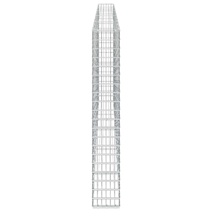 Gabion cu Sârmă de 5 mm și Plasă de 5x10 cm 50x30x200 cm WALTI