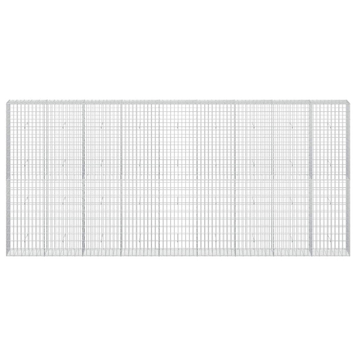 Gabion cu Sârmă de 5 mm și Plasă de 5x10 cm 450x30x200 cm WALTI