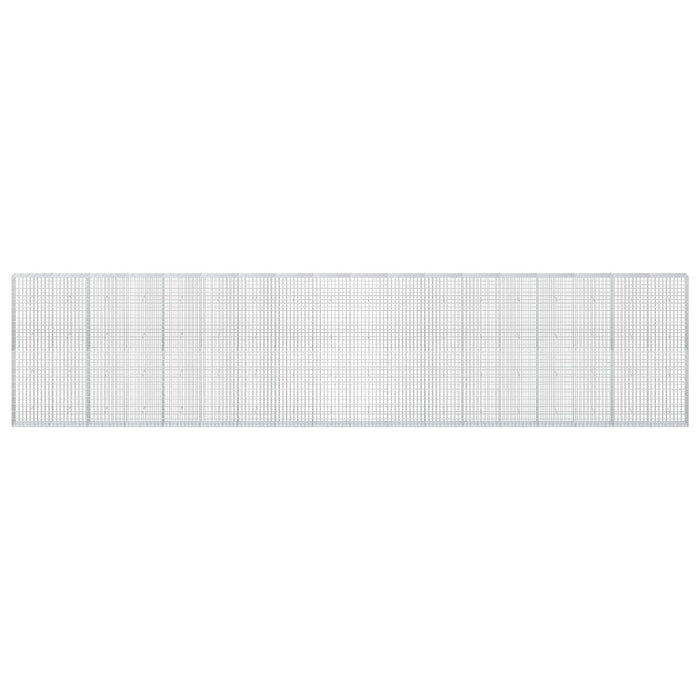 Gabion cu Sârmă de 5 mm și Plasă de 5x10 cm 900x30x200 cm WALTI