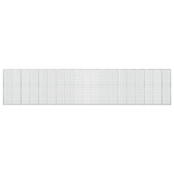 Gabion cu Sârmă de 5 mm și Plasă de 5x10 cm 950x30x200 cm WALTI