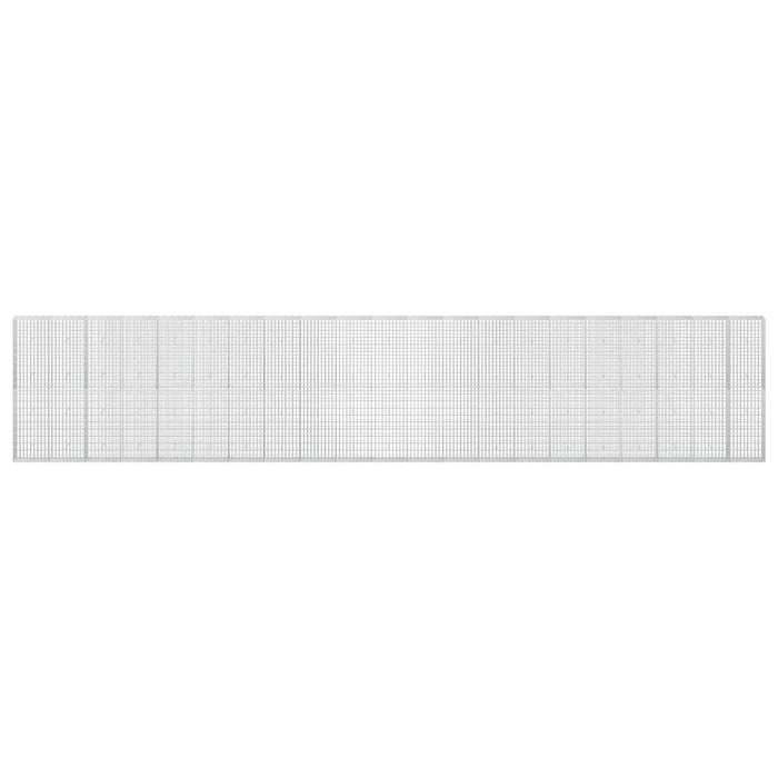 Gabion cu Sârmă de 5 mm și Plasă de 5x10 cm 1050x30x200 cm WALTI