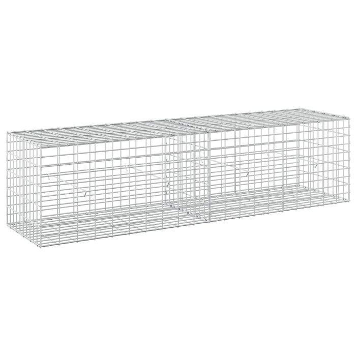 Gabion cu Sârmă de 5 mm și Plasă de 5x10 cm 200x50x50 cm WALTI