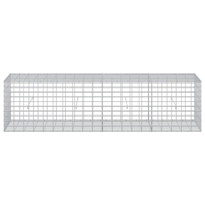Gabion cu Sârmă de 5 mm și Plasă de 5x10 cm 200x50x50 cm WALTI