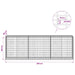 Gabion cu Sârmă de 5 mm și Plasă de 5x10 cm 300x50x100 cm - WALTI WALTI