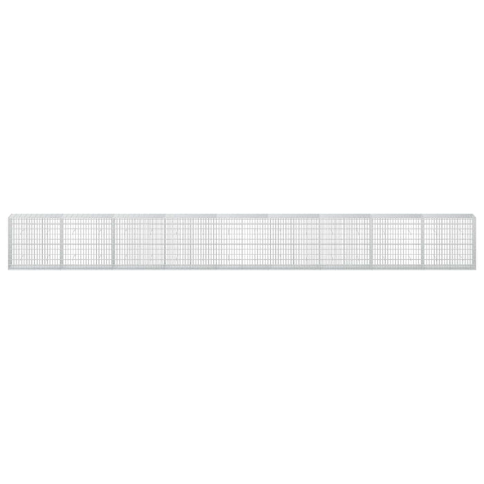 Gabion cu Sârmă de 5 mm și Plasă de 5x10 cm 900x50x100 cm WALTI