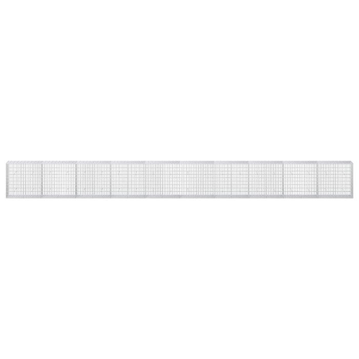 Gabion cu Sârmă de 5 mm și Plasă de 5x10 cm 1000x50x100 cm WALTI