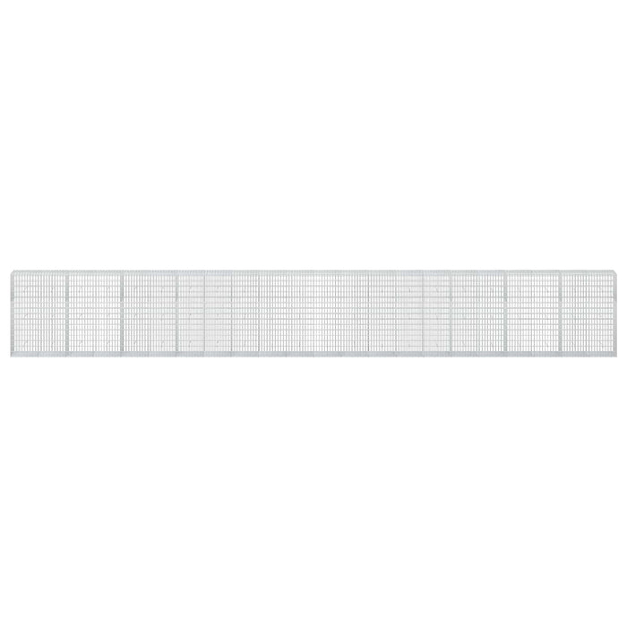 Gabion cu Fir de 5 mm și Plasă de 5x10 cm 1100x50x150 cm - WALTI WALTI