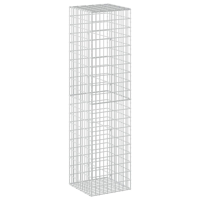 Gabion cu Sârmă de 5 mm și Plasă de 5x10 cm 50x50x200 cm WALTI