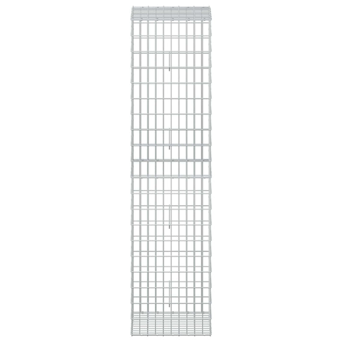 Gabion cu Sârmă de 5 mm și Plasă de 5x10 cm 50x50x200 cm WALTI