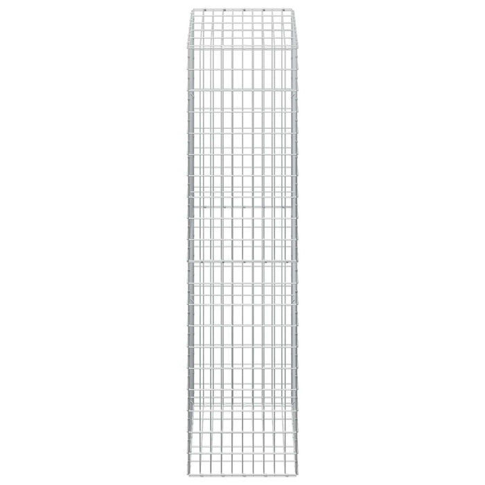 Gabion cu Sârmă de 5 mm și Plasă de 5x10 cm 50x50x200 cm WALTI